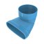 Wavin Ventiza ohyb 195x125mm - 90º - 100mm