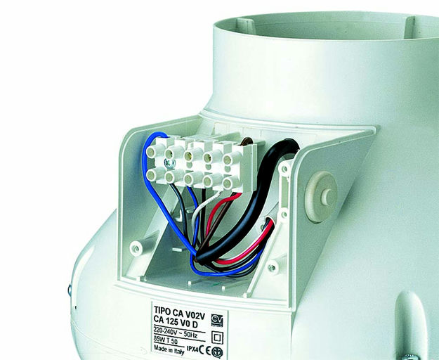 Ventilátor Vortice potrubný plastový CA 200 Q V0