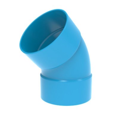 Wavin Ventiza Ø125mm ohyb 45º
