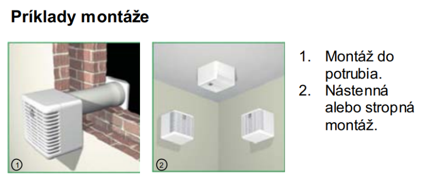 Ventilátor Vortice radiálny Vort Press Habitat LL 45/135