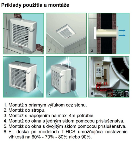 Ventilátor Vortice axiálny Punto M 120/5″ T