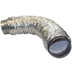 Flexibilný tlmič s pripojovacím potrubím Ø 100 mm - dĺžka 1 meter-