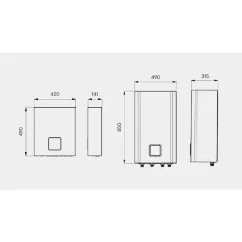 Vnútorná jednotka tepelného čerpadla LG Hydrobox s R290, 1 fáza