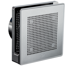 Ventilátor Vortice axiálny Punto Evo Gold ME 100/4″ LL T – svetlo chrómová farba