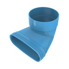 Wavin Ventiza ohyb 195x125mm - 90º - 100mm