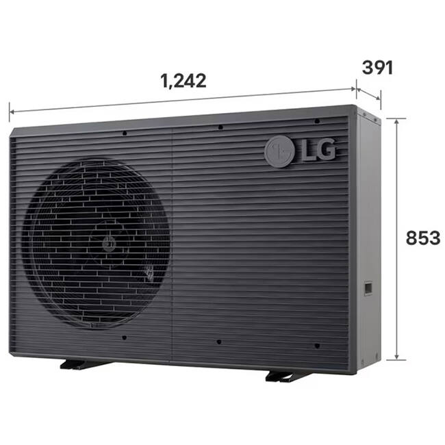 Tepelné čerpadlo LG Therma-V Monobloc S 1 fáza 5,0 kW