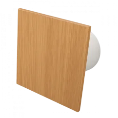 Ventilátor do kúpeľne Whisper Pro-Design - Ø100 mm - s časovačom dobehu - plochý drevený