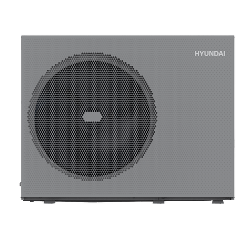 Tepelné čerpadlo Hyundai Extreme Quiet monoblok (špirála 3kW) HPMO R290 230V 8kW nízkohlučné sivé