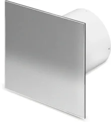 Ventilátor do kúpeľne Whisper Pro-Design - Ø100 mm - s časovačom dobehu - plochý nehrdzavejúca oceľ