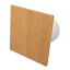 Ventilátor do kúpeľne Whisper Pro-Design - Ø100 mm - s časovačom dobehu - plochý drevený
