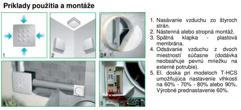 Ventilátor Vortice radiálny Vort Quadro MEDIO I T HCS